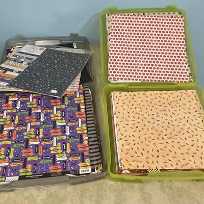 #186B 2 More Paper Trays - Halloween and Autumn 