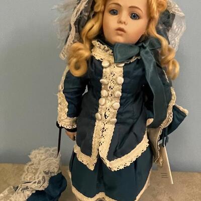 #190B 16" Nicole Porcelain Doll