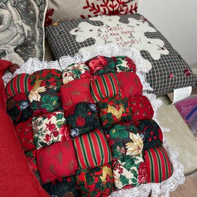 #196B Collection of Christmas Pillows 