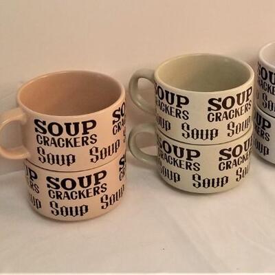 Lot #97  10 Soup bowls in the Mid-Century style