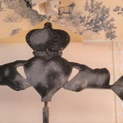Lot #97  Decorative Contemporary Weather Vane - Cast Aluminum
