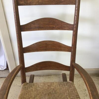 928-Large Vintage Oak Rocker