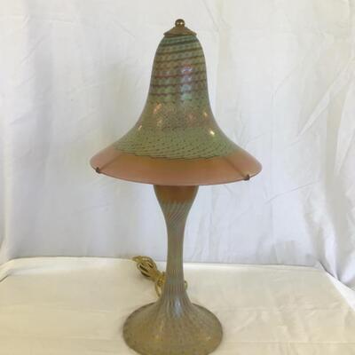 948- Fravrile  Art Glass Lamp