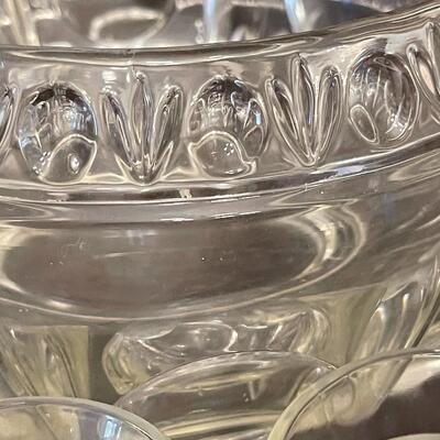 Stunning and Unique - Heavy Cut Glass Punch Bowl Set
