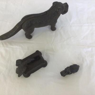 953-Cast Iron Dog Nutcracker- Cast Iron Elephant Bottle Opener, etc.