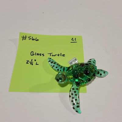 Glass Baron - Glass Turtle - 2 1/4" L -Item# 566