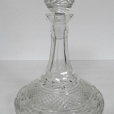 Large Vintage Fancy Decanter With Matching Stopper