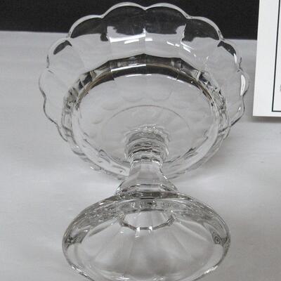 Vintage Heisey Crystolite Swan Candy Dish and Compote