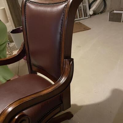 Beautiful leather desk chair