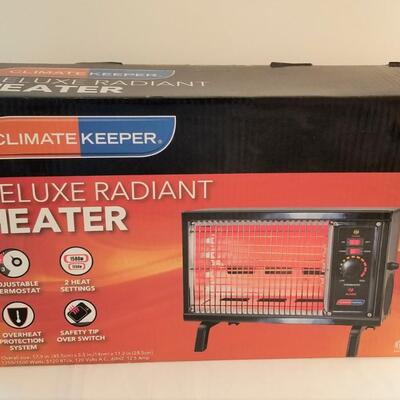 Lot #105  Climate Keeper Deluxe Radiant Heater - new in box