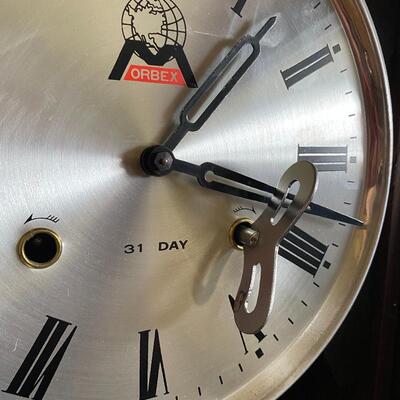 Vintage Orbex 31 Day Pendulum Clock 
