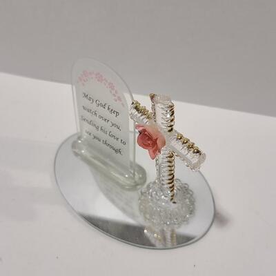 Cross with Flower -Item# 584