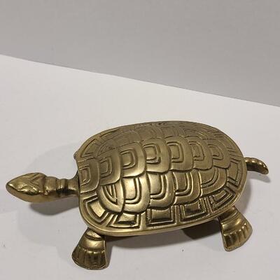  Brass / Metal Turtle with Lid -Item# 591
