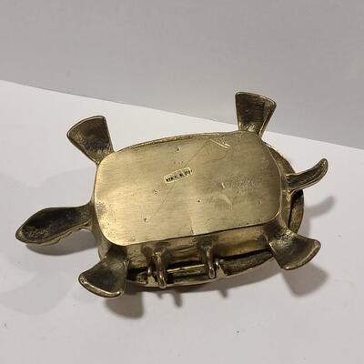  Brass / Metal Turtle with Lid -Item# 591
