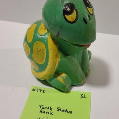 Turtle Figurine Bank -Item# 592