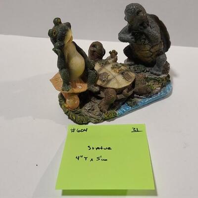 Frog and Turtle Figurine Tic Tac Toe -Item# 604