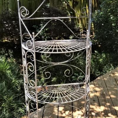 Lot #114  Metal Plant Stand (foldable)