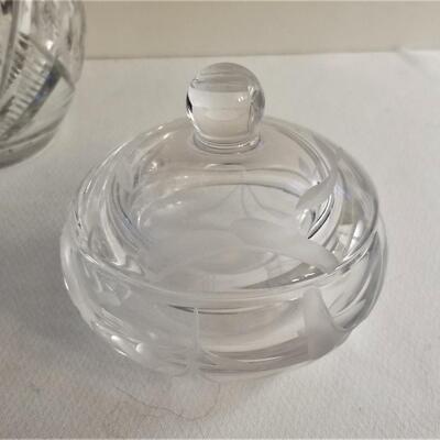 Lot #120  Crystal Lot - Compote, Pitcher and Waterford Trinket Box