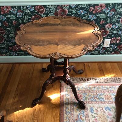 Lot 2 - Ornate Side Table LOCAL PICK UP ONLY