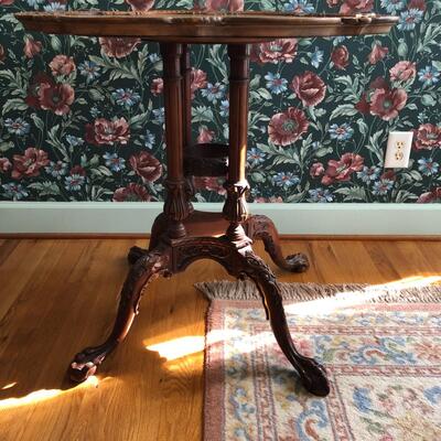 Lot 2 - Ornate Side Table LOCAL PICK UP ONLY