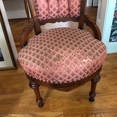 Lot 5 - Spring Bottom Parlor Chair LOCAL PICK UP ONLY