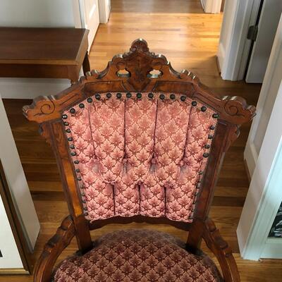 Lot 5 - Spring Bottom Parlor Chair LOCAL PICK UP ONLY