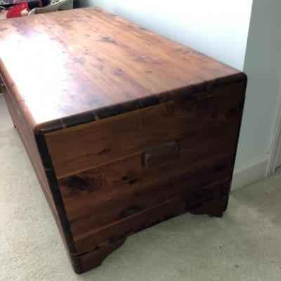 Lot 7 - Very Large Solid Wood Cedar Chest LOCAL PICK UP ONLY