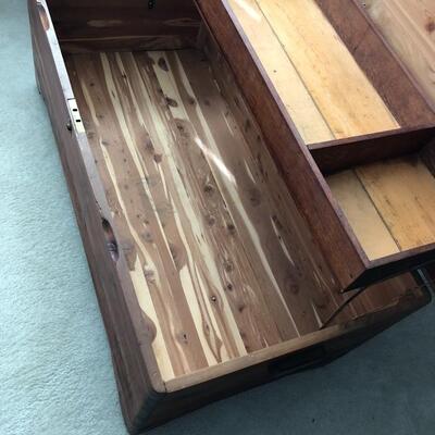 Lot 7 - Very Large Solid Wood Cedar Chest LOCAL PICK UP ONLY