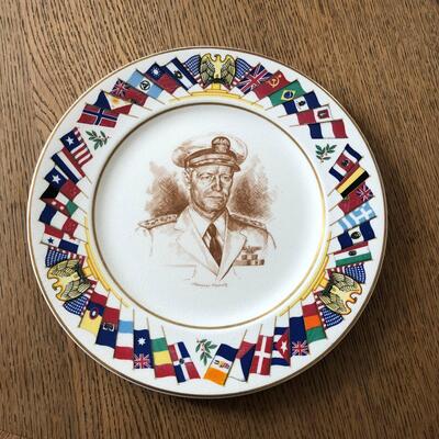 Lot 13 - Allied Nations Commemorative Plate Admiral Nimitz