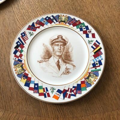 Lot 14 - Allied Nations Commemorative Plate Admiral King