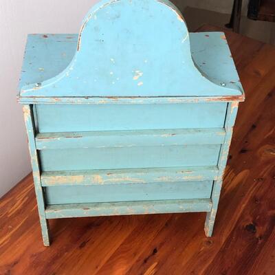 Lot 19 - Antique Blue Doll Dresser