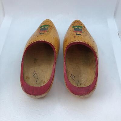 Lot 43 - Wooden Dutch Shoes in Chocolate Box