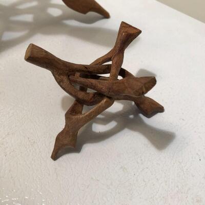 Lot 97 - (4) Carved Wood Stands