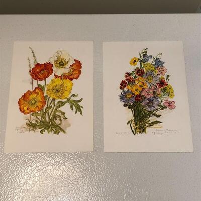 Lot 102 - Floral Bouquet Post Cards