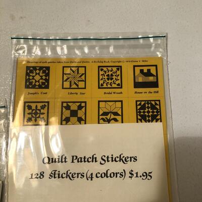 Lot 112 - Quilt Block Labels and Stickers