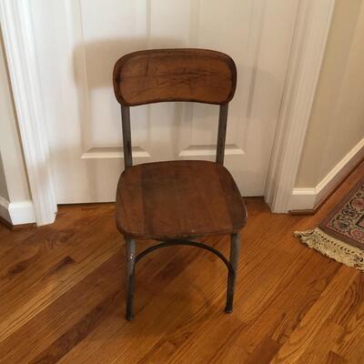Lot 117 - Vintage School Desk Chair LOCAL PICK UP ONLY