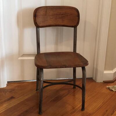 Lot 117 - Vintage School Desk Chair LOCAL PICK UP ONLY