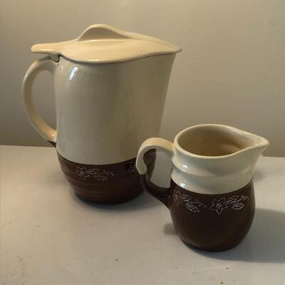 Lot 124 - Oxford Stoneware Coffee and Pitcher