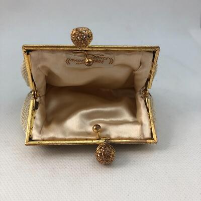 Lot 132 - Handmade in France Beaded Coin Purse