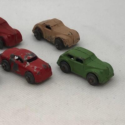 Lot 150 - (8) Vintage Metal Toy Cars 1940s-1950s