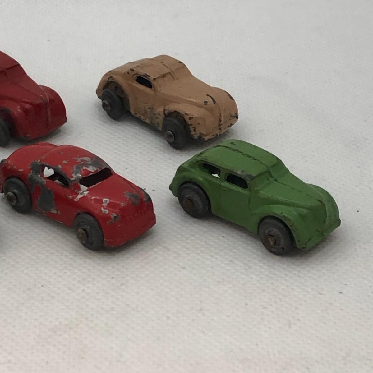 Lot 150 8 Vintage Metal Toy Cars 1940s 1950s