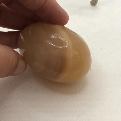 Lot 161 - Alabaster Egg with Stand