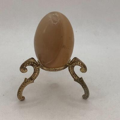Lot 161 - Alabaster Egg with Stand