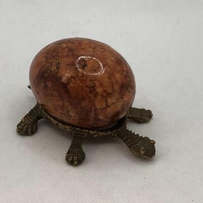 Lot 163 - Alabaster Egg with Stand