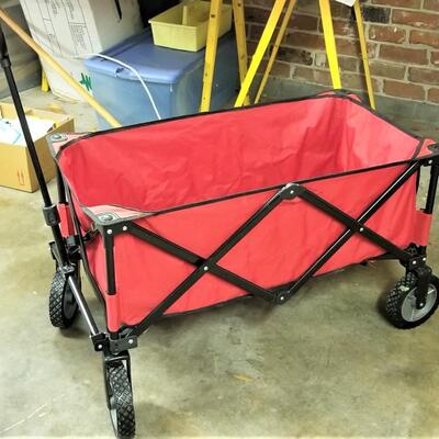 Lot #132  Accordion Style Garden Wagon