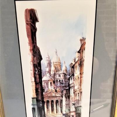 Lot #137  Set of Three Paris Prints in Frame