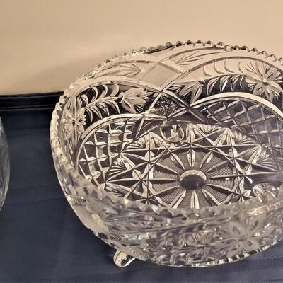 Lot #140  Two nice pieces of Lead Crystal