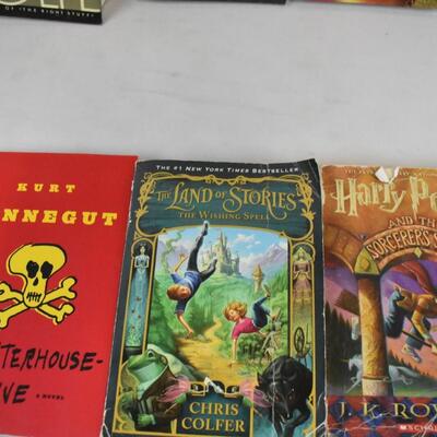 6 Books: Harry Potter Sorcerer's Stone -to- The Bonfire of the Vanities
