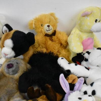 22 Various Stuffed Animal Toys