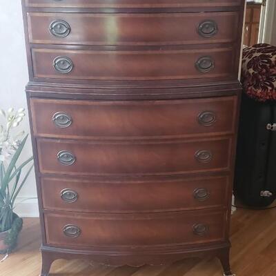 Fancher Furniture Company Mahogany 6 Drawer Cabinet 